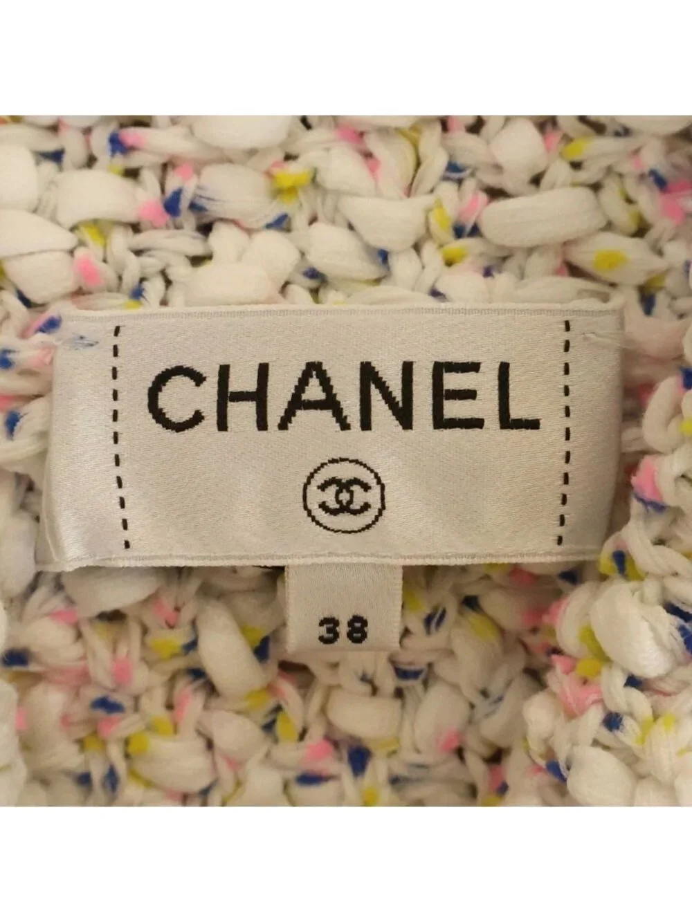 Chanel Tweed Jacket White 38 Nafkq